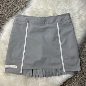 Adidas Women's Gray Pleated Pure Motion Golf Skort - 10
